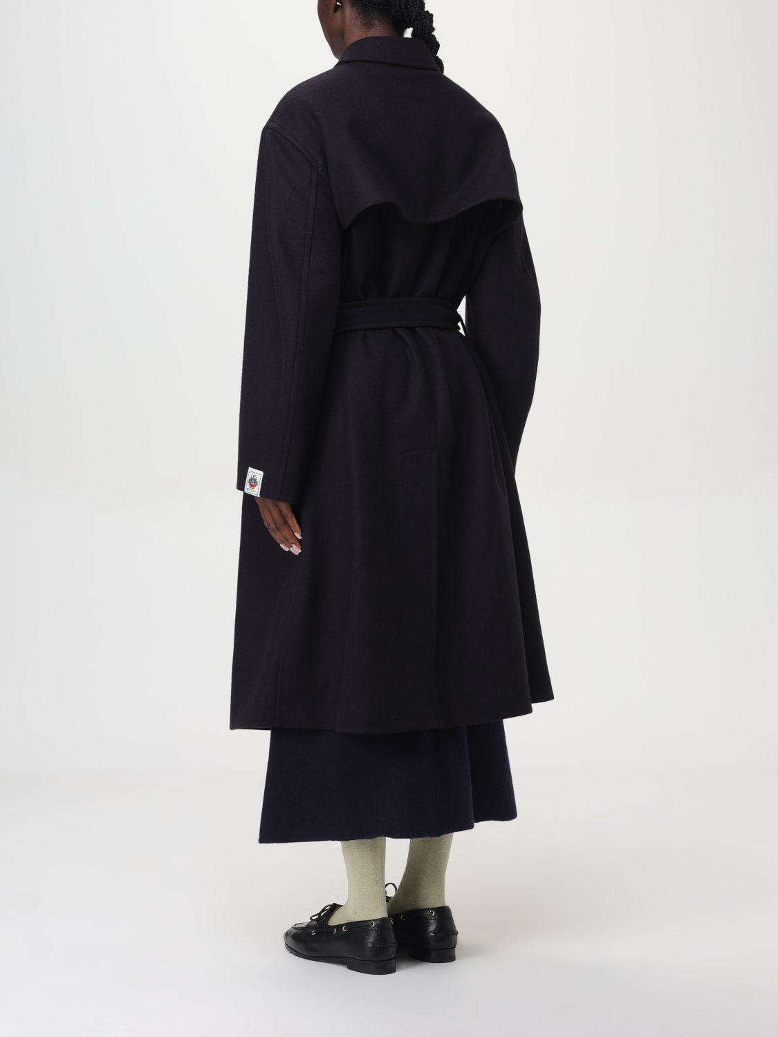 BALLY COAT: Coat woman Bally, Navy - Img 3