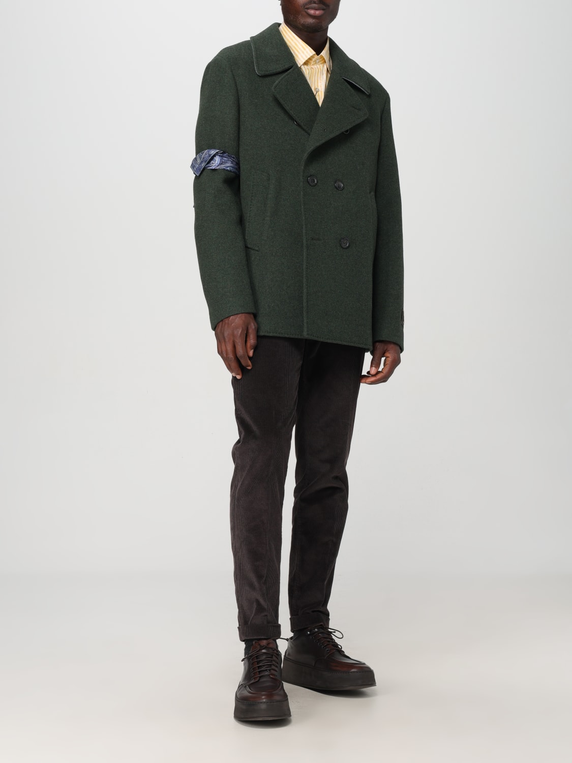 ETRO COAT: Coat men Etro, Green - Img 2