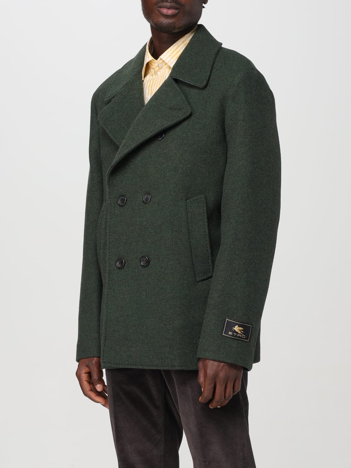 ETRO COAT: Coat men Etro, Green - Img 4