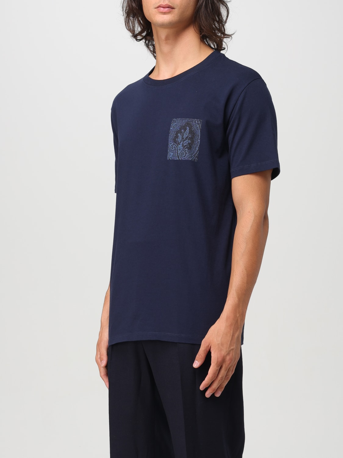 ETRO T-SHIRT: T-shirt men Etro, Blue - Img 3