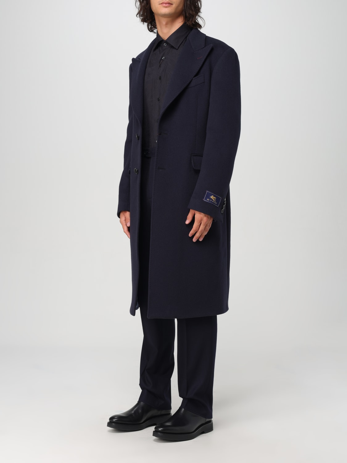 ETRO COAT: Coat men Etro, Blue - Img 4