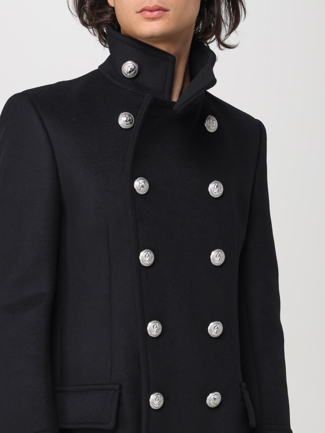 Manteau homme balmain sale