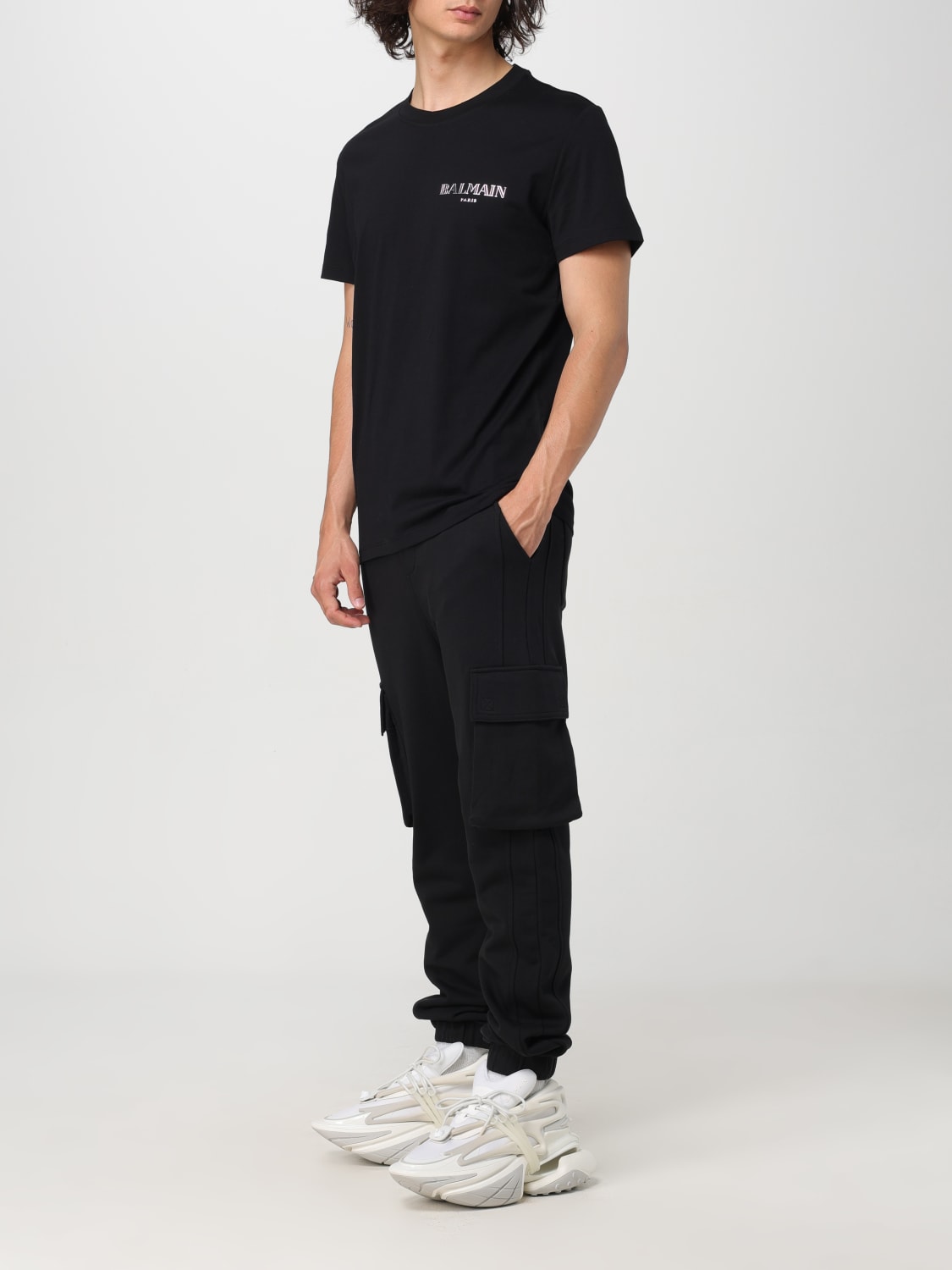 BALMAIN T-SHIRT: T-shirt men Balmain, Black - Img 2