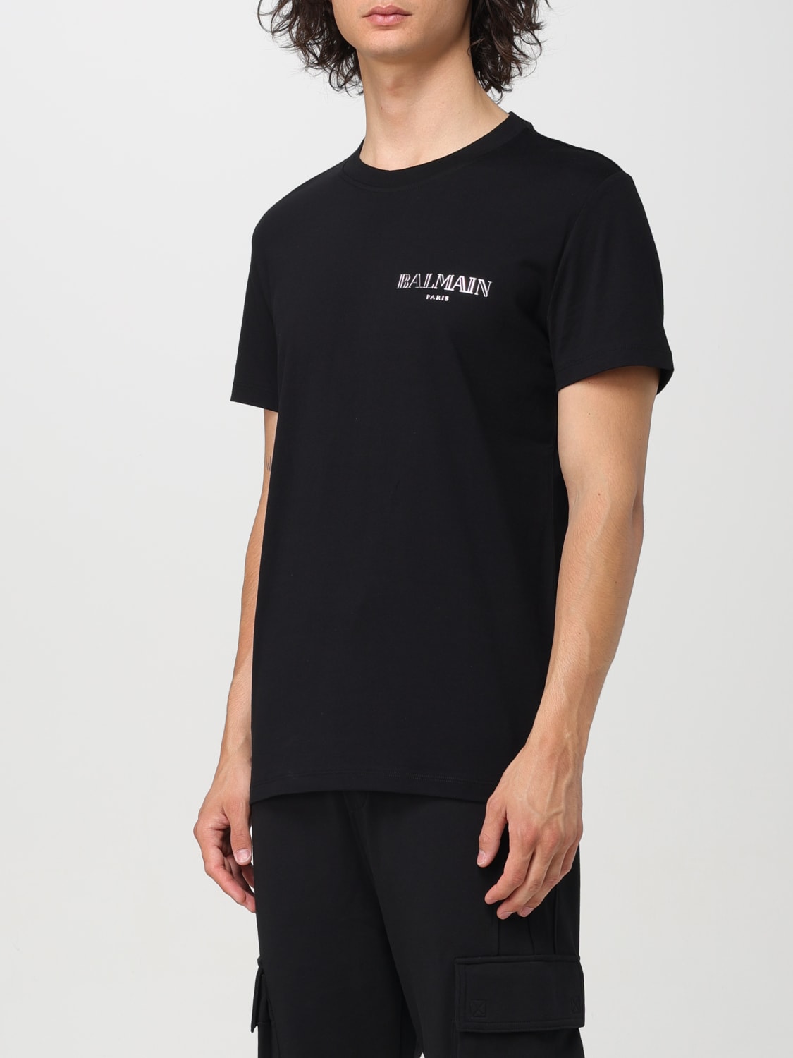 BALMAIN T-SHIRT: T-shirt men Balmain, Black - Img 4