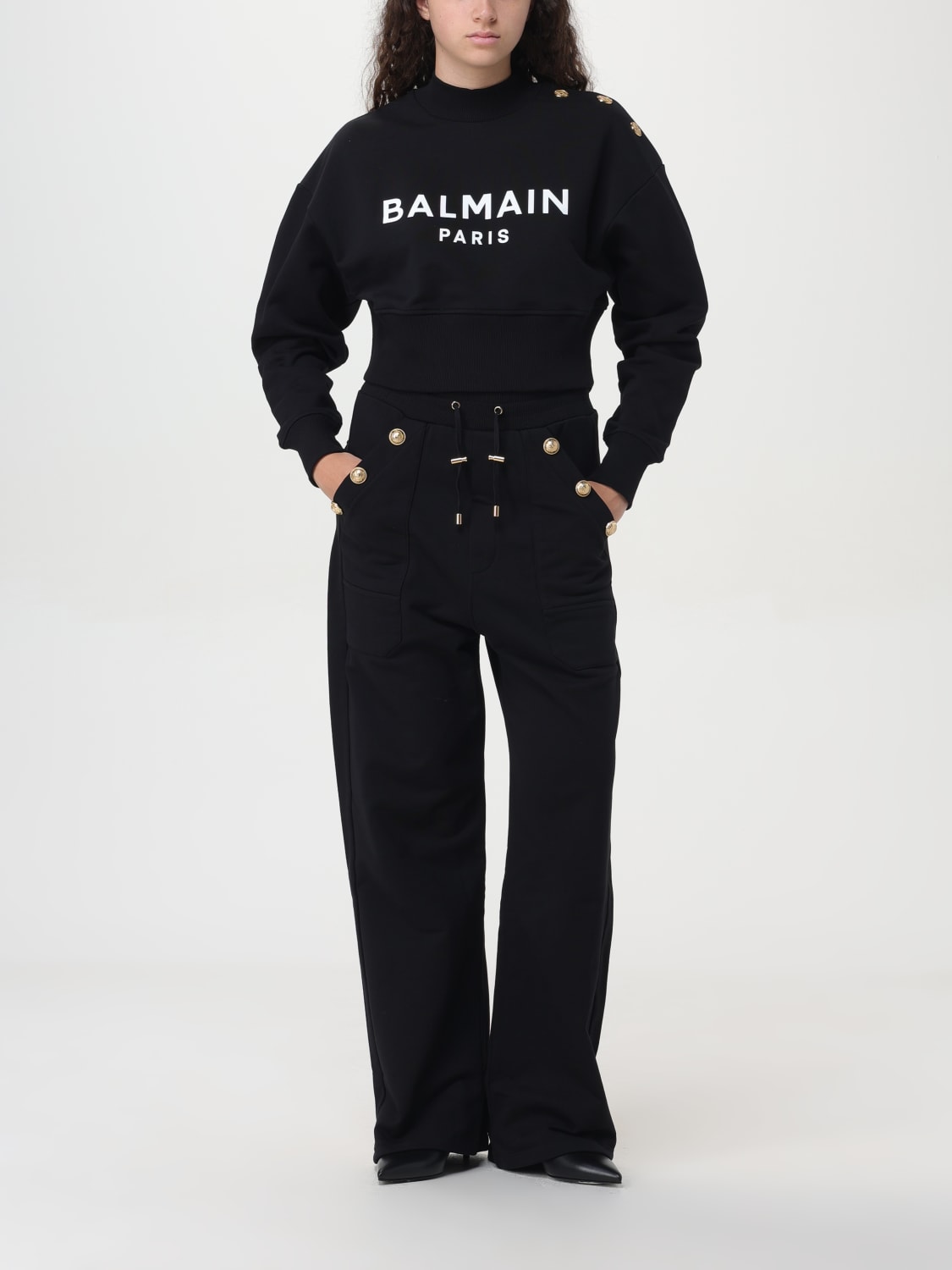 BALMAIN PANTS: Pants woman Balmain, Black - Img 2