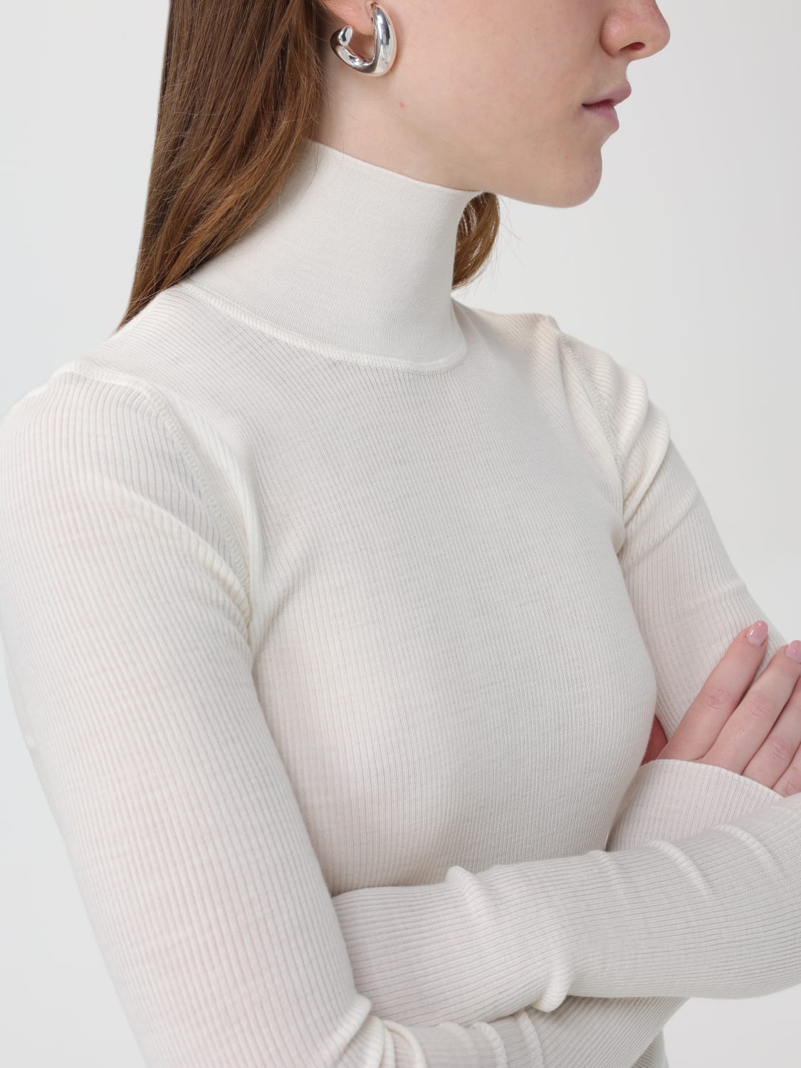 BOTTEGA VENETA SWEATER: Sweater woman Bottega Veneta, White - Img 5