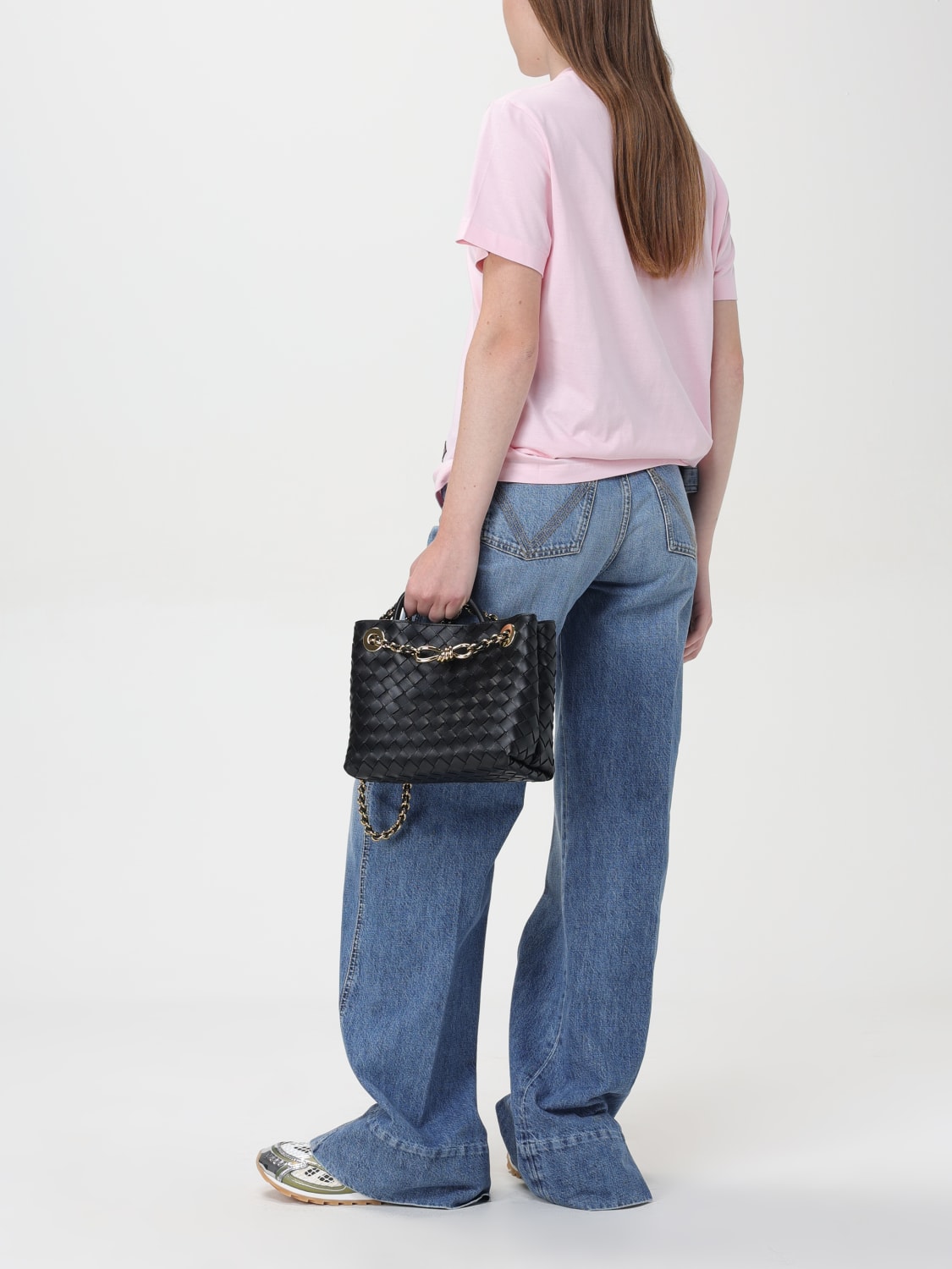 BOTTEGA VENETA T-SHIRT: T-shirt woman Bottega Veneta, Pink - Img 2