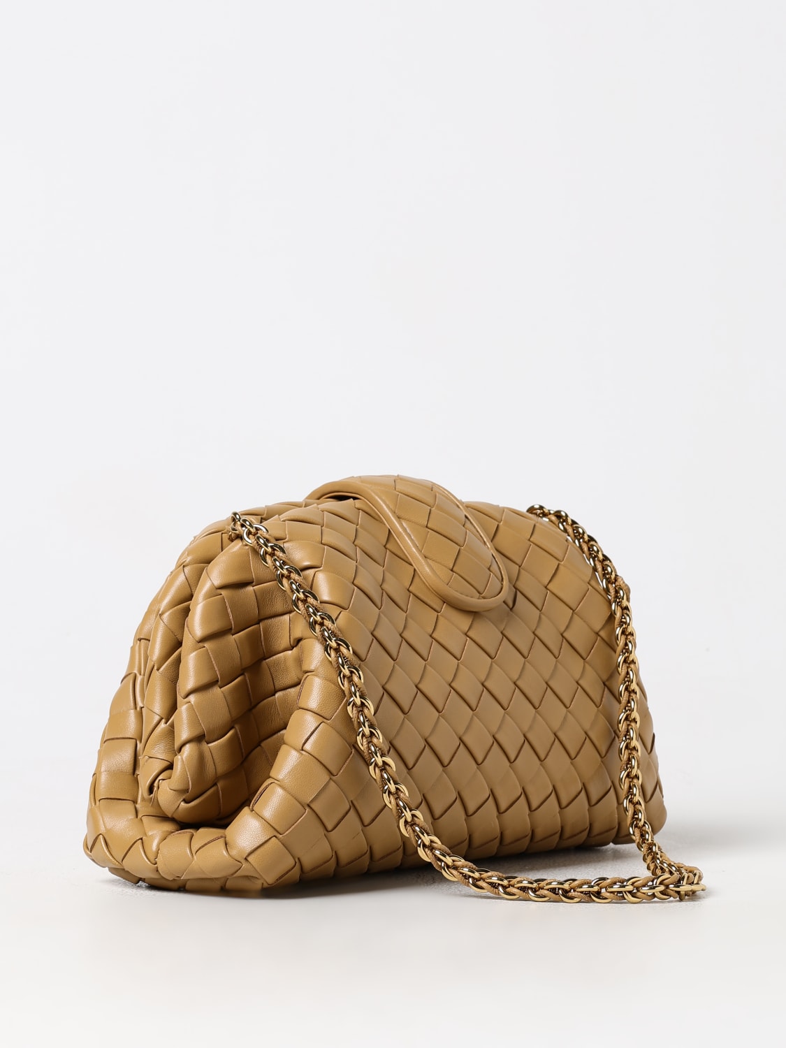 BOTTEGA VENETA CLUTCH: Shoulder bag woman Bottega Veneta, Camel - Img 3