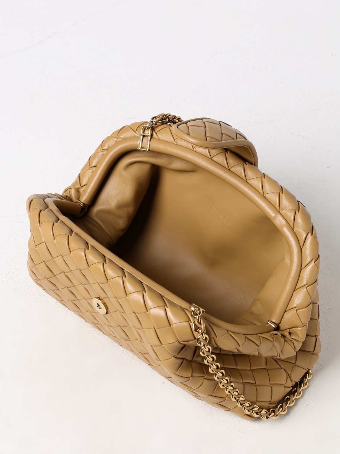 BOTTEGA VENETA CLUTCH: Shoulder bag woman Bottega Veneta, Camel - Img 5