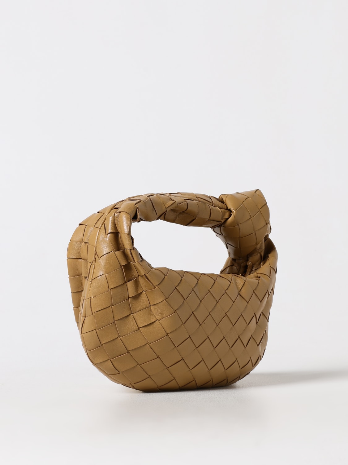 BOTTEGA VENETA MINI BAG: Shoulder bag woman Bottega Veneta, Camel - Img 3