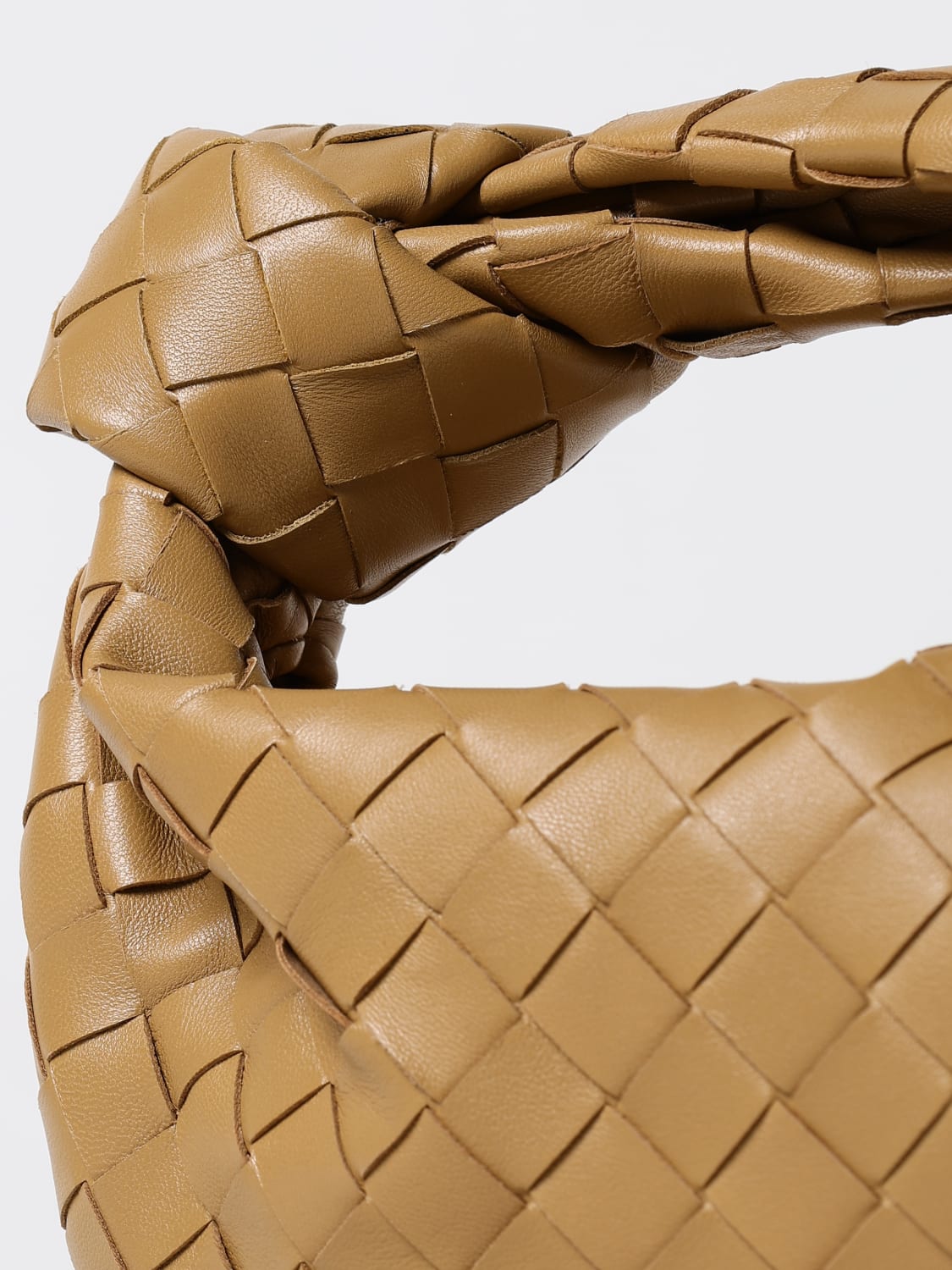 BOTTEGA VENETA MINI BAG: Shoulder bag woman Bottega Veneta, Camel - Img 4