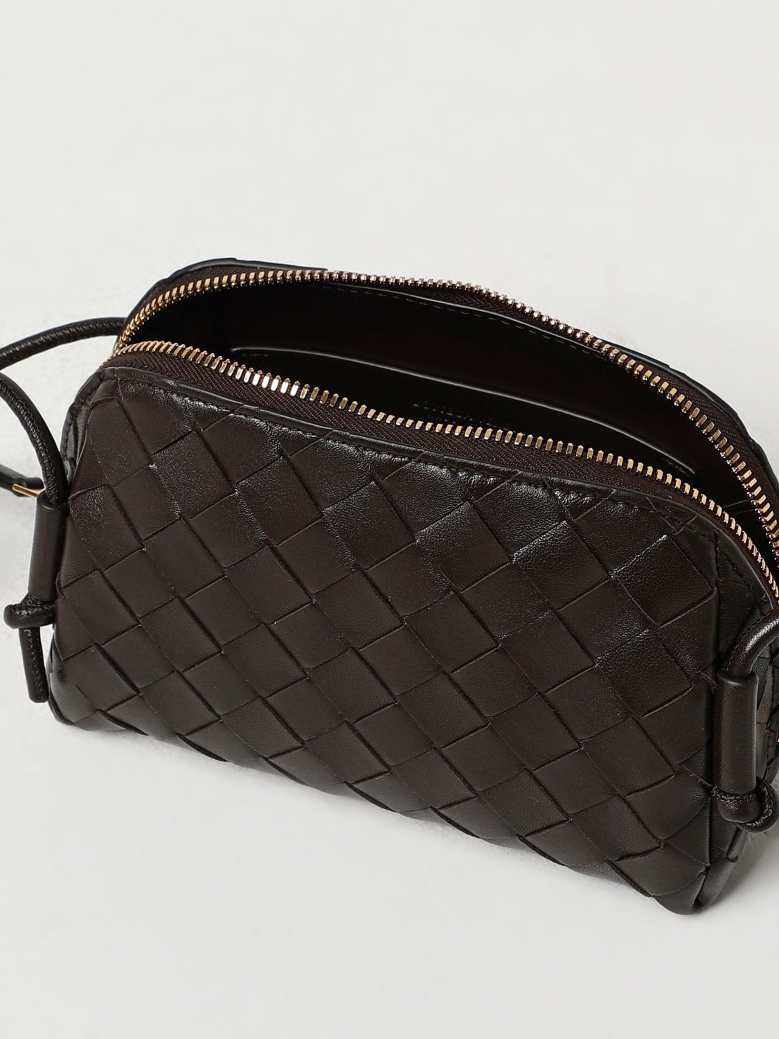 BOTTEGA VENETA MINI BAG: Shoulder bag woman Bottega Veneta, Brown - Img 5