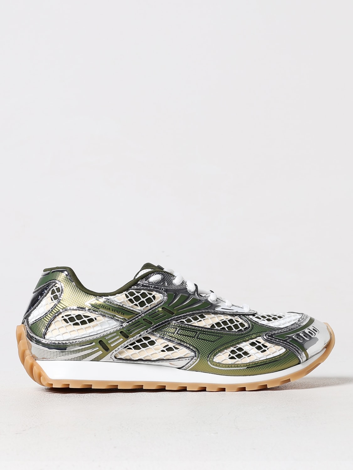 Giglio Sneakers Orbit Bottega Veneta in mesh e pelle sintetica laminata