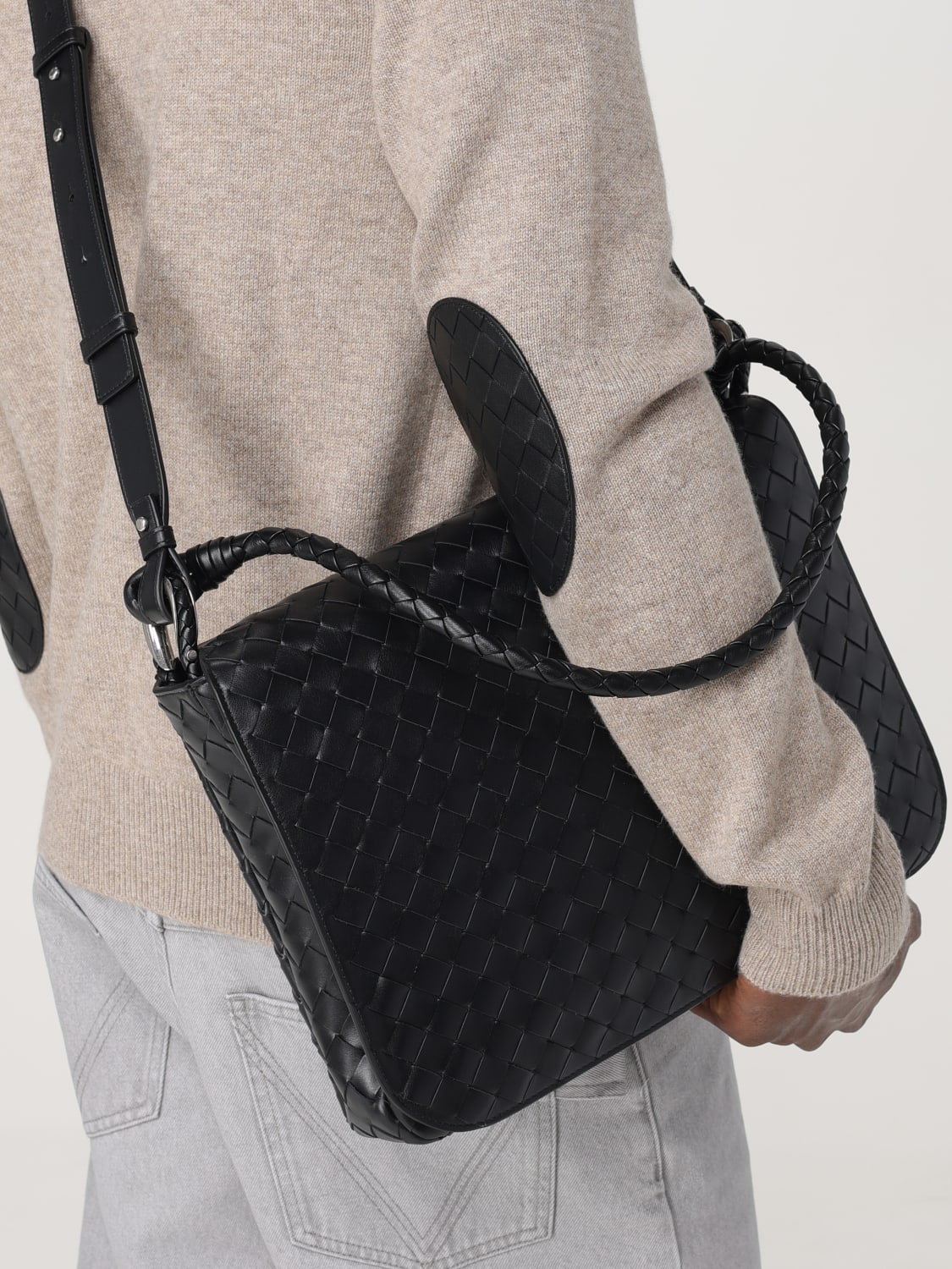 BOTTEGA VENETA BOLSOS: Bolsos hombre Bottega Veneta, Negro - Img 6