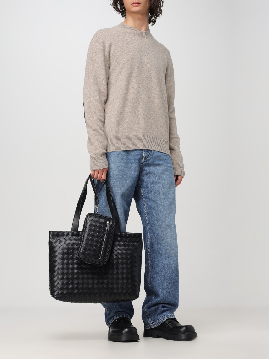 BOTTEGA VENETA BORSA: Borsa Bottega Veneta in pelle intrecciata , Nero - Img 2