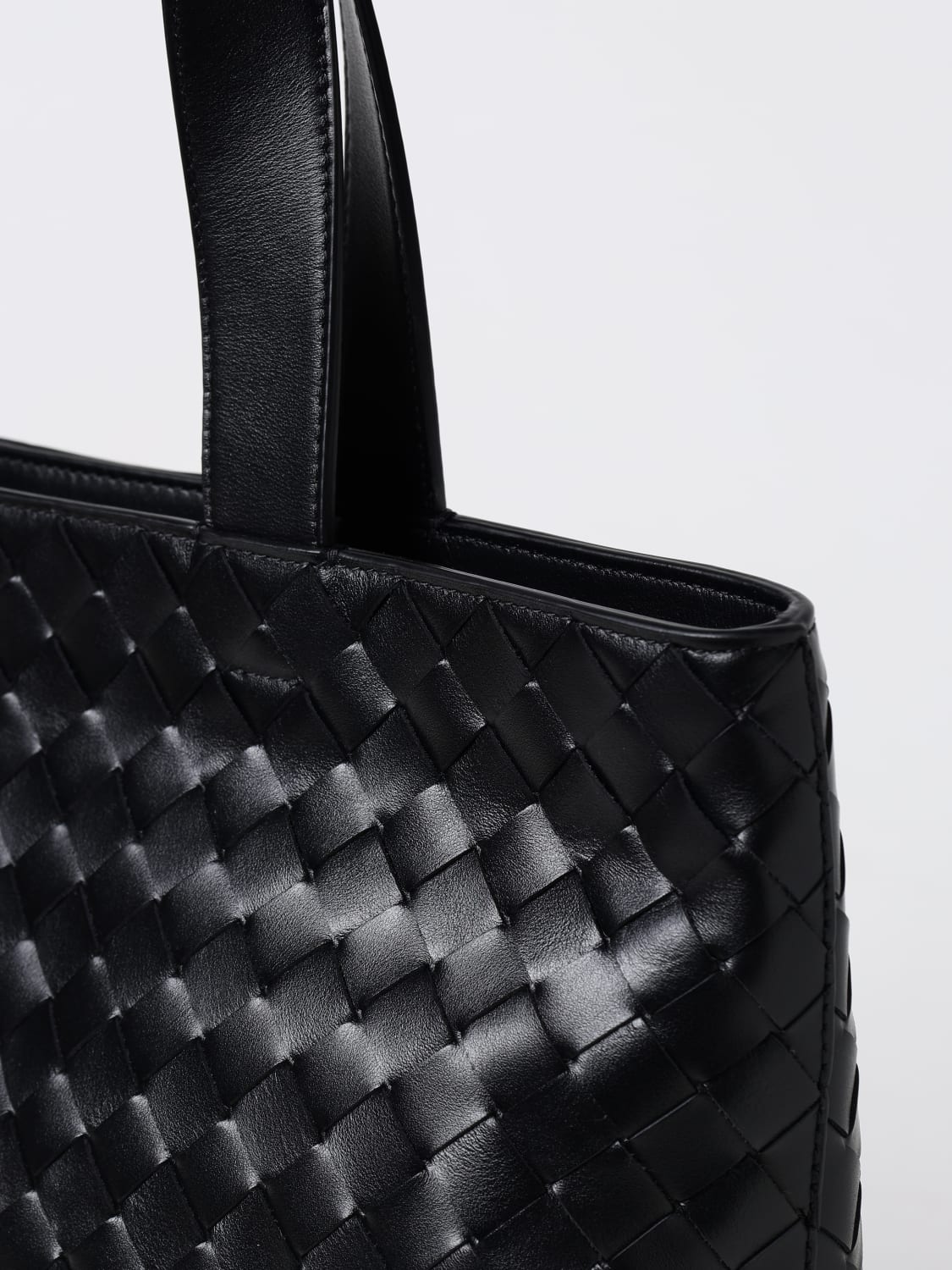 BOTTEGA VENETA BORSA: Borsa Bottega Veneta in pelle intrecciata , Nero - Img 4