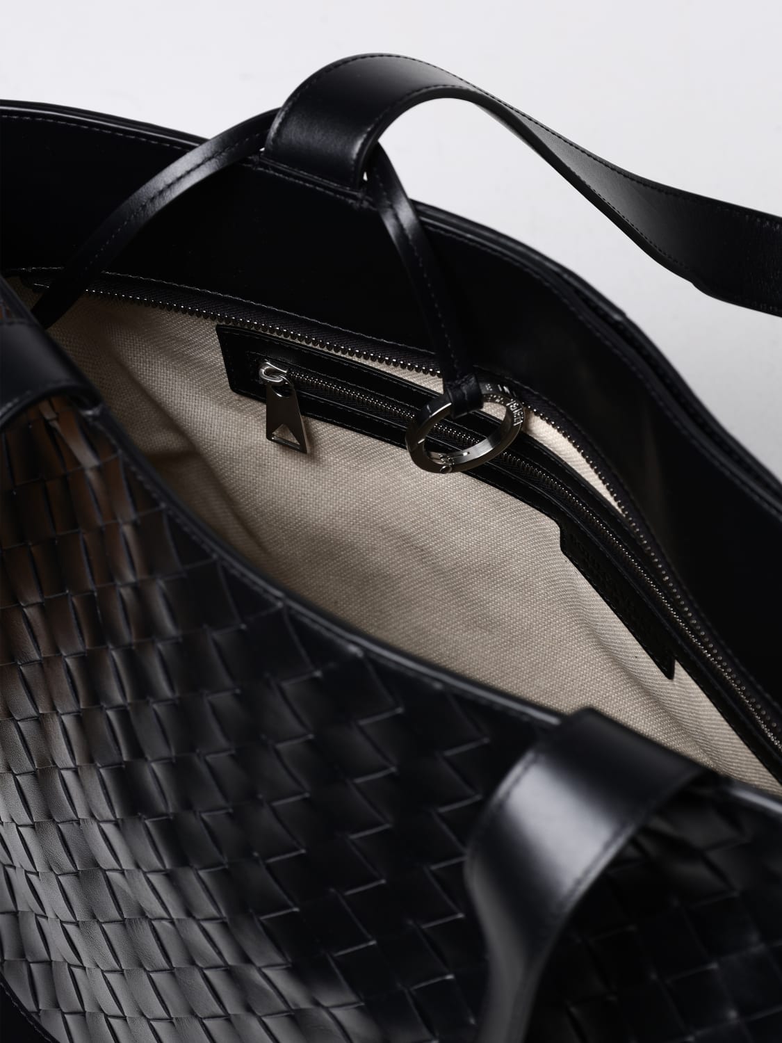 BOTTEGA VENETA BORSA: Borsa Bottega Veneta in pelle intrecciata , Nero - Img 5