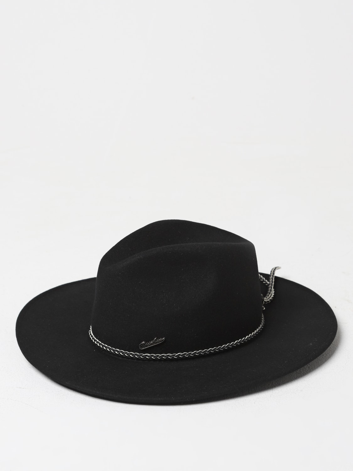 Giglio Cappello Borsalino in feltro con fettuccia intrecciata