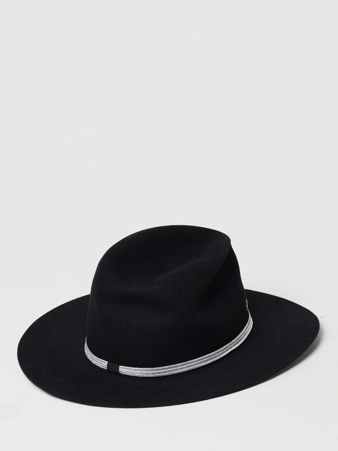 BORSALINO Hat woman Black Borsalino hat 450014 online at GIGLIO.COM
