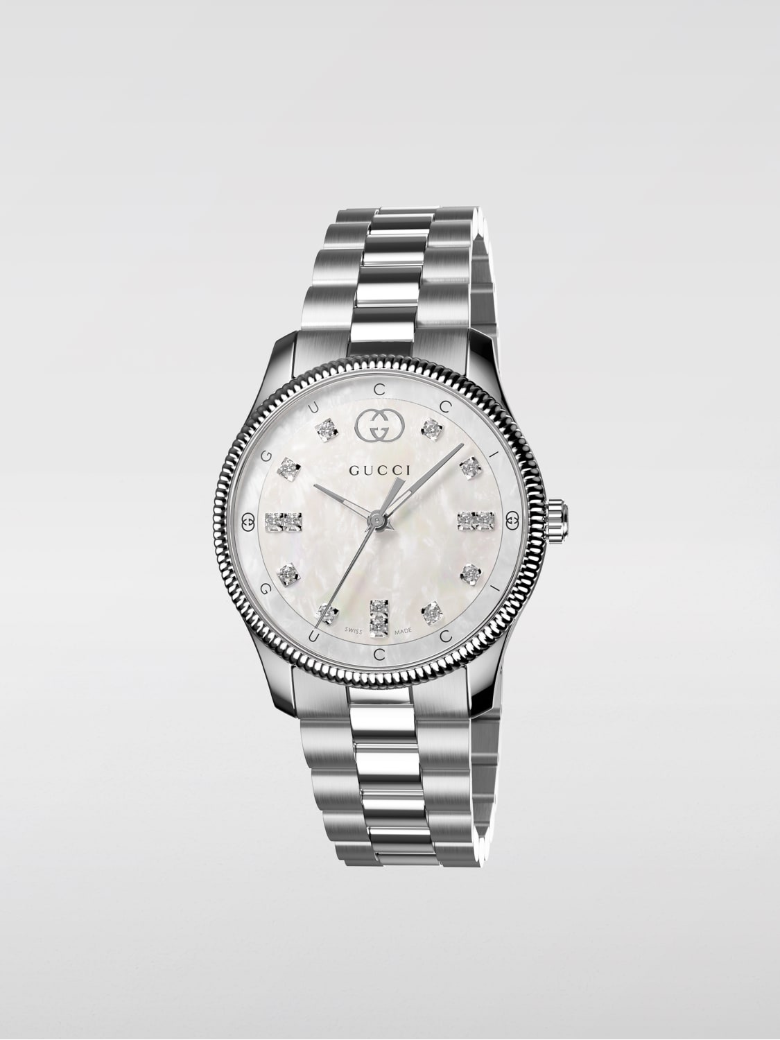 Grey gucci watch best sale