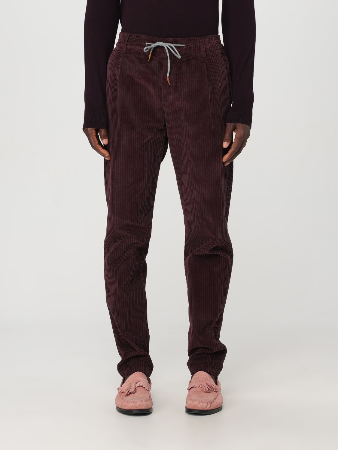 ELEVENTY PANTS: Pants men Eleventy, Burgundy - Img 1