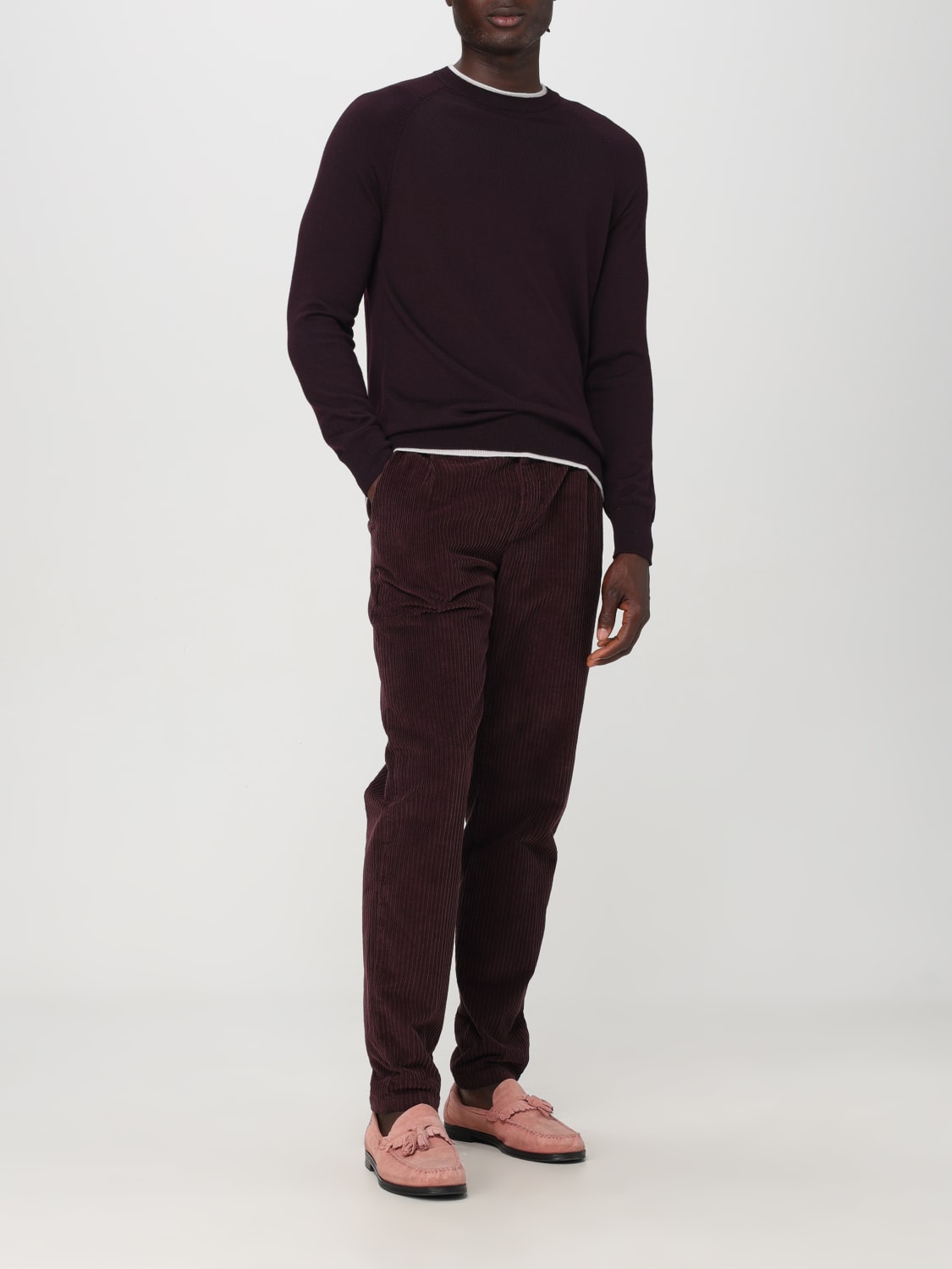 ELEVENTY PANTS: Pants men Eleventy, Burgundy - Img 2