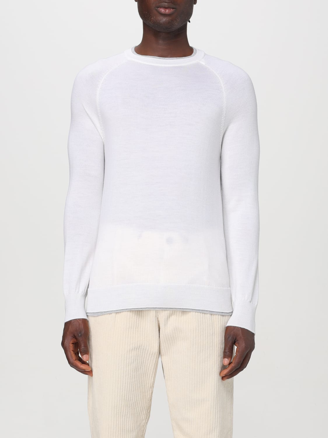 ELEVENTY SWEATER: Sweater men Eleventy, Ivory - Img 1