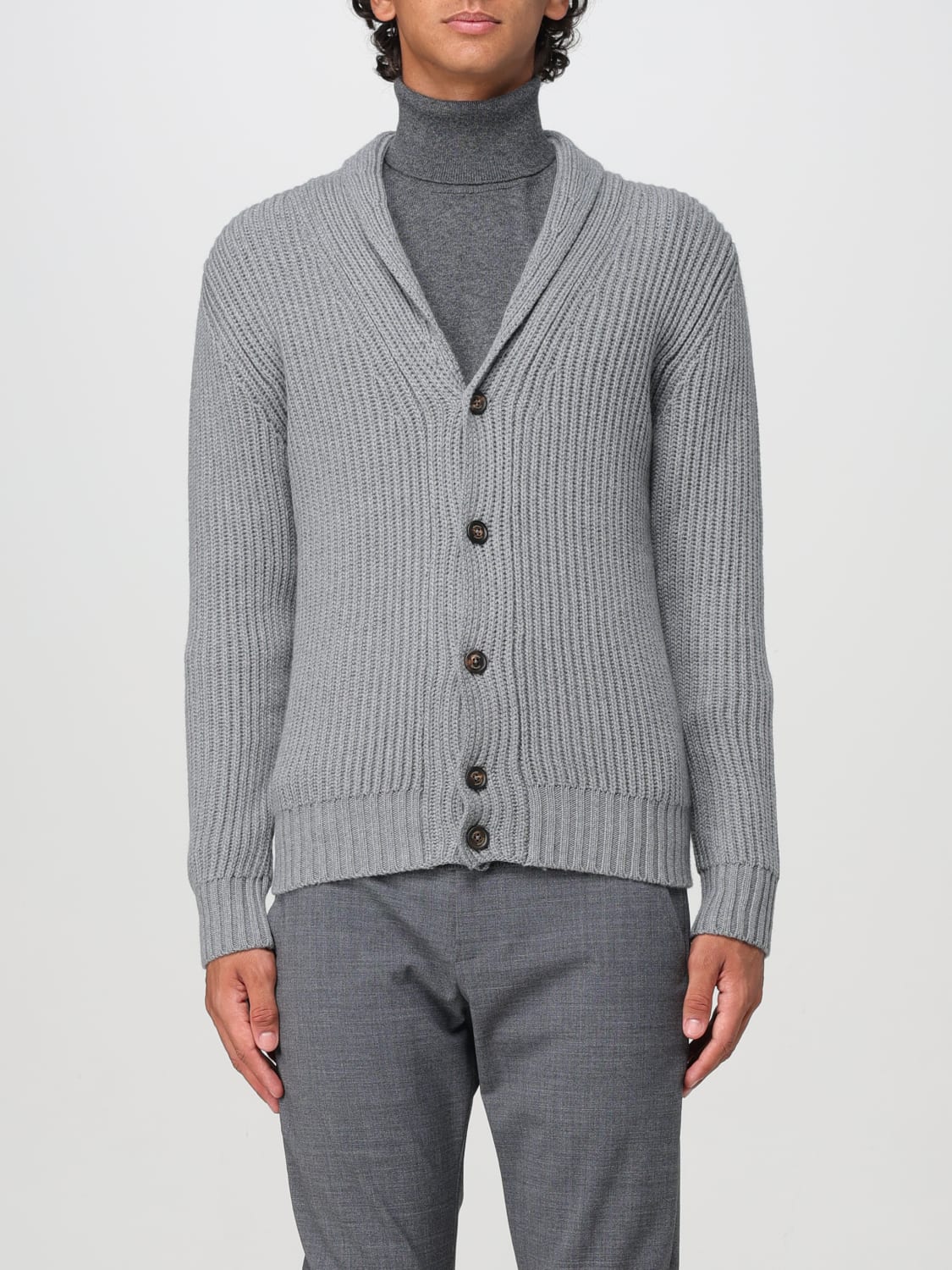 ELEVENTY CARDIGAN: Sweater men Eleventy, Grey - Img 1