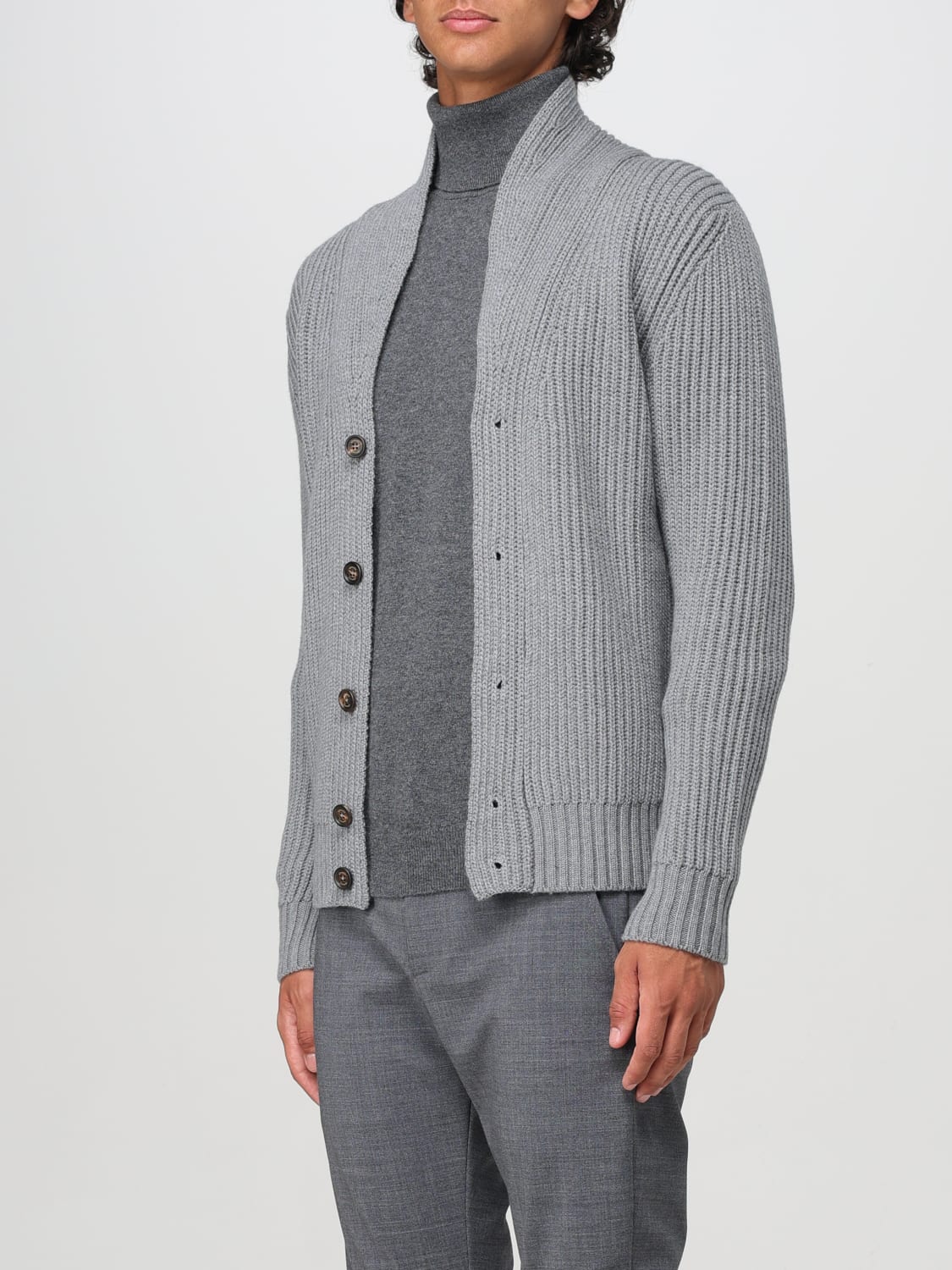 ELEVENTY CARDIGAN: Sweater men Eleventy, Grey - Img 3