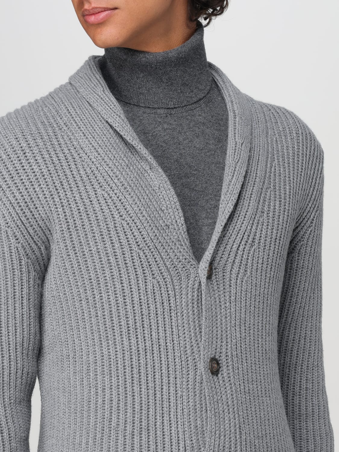 ELEVENTY CARDIGAN: Sweater men Eleventy, Grey - Img 4