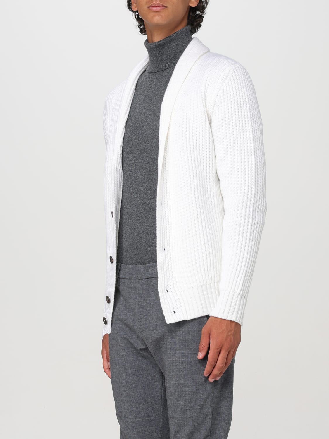 ELEVENTY CARDIGAN: Sweater men Eleventy, Ivory - Img 3