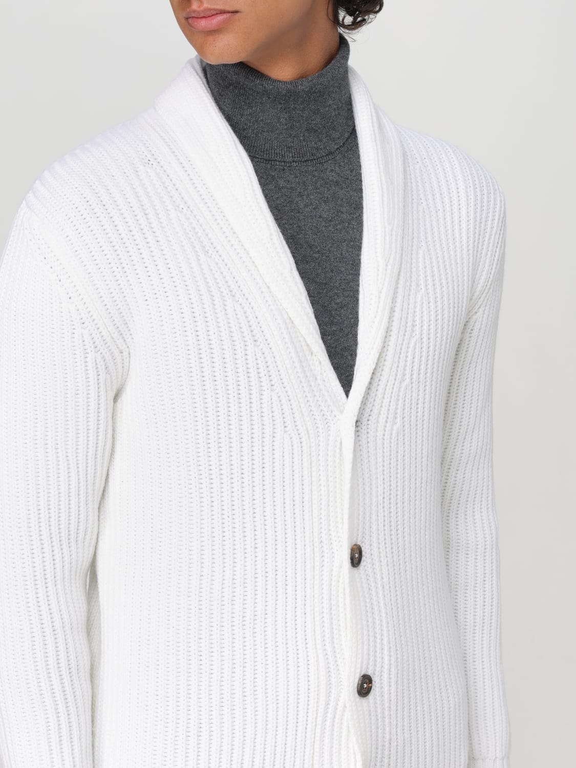 ELEVENTY CARDIGAN: Sweater men Eleventy, Ivory - Img 4