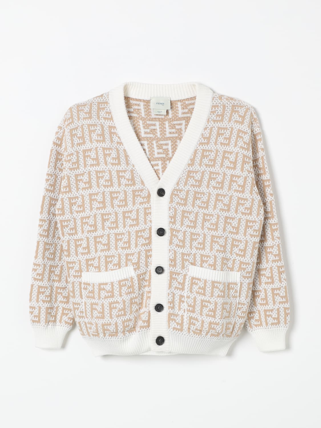 FENDI SWEATER: Sweater kids Fendi Kids, White - Img 1