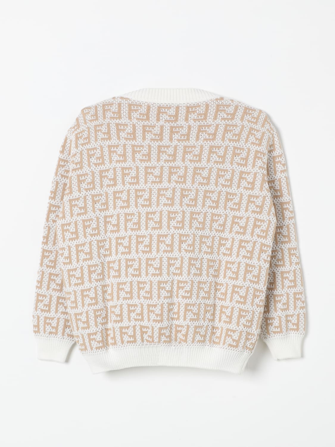 FENDI SWEATER: Sweater kids Fendi Kids, White - Img 2