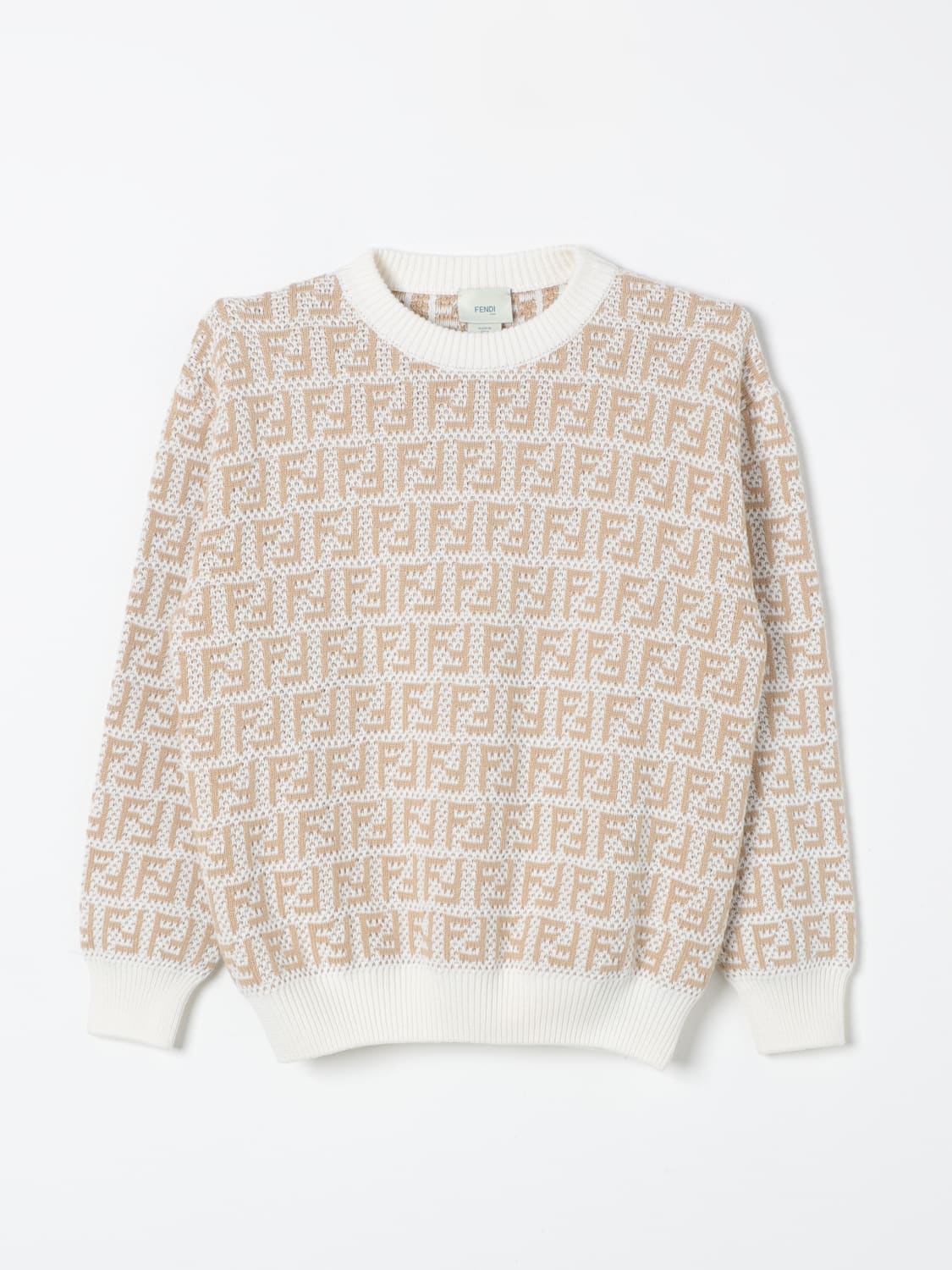 FENDI SWEATER: Sweater kids Fendi Kids, White - Img 1