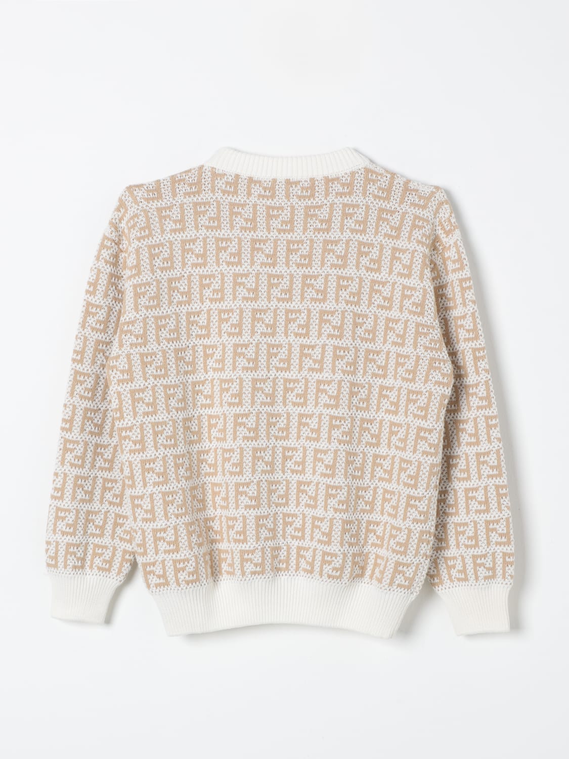 FENDI SWEATER: Sweater kids Fendi Kids, White - Img 2