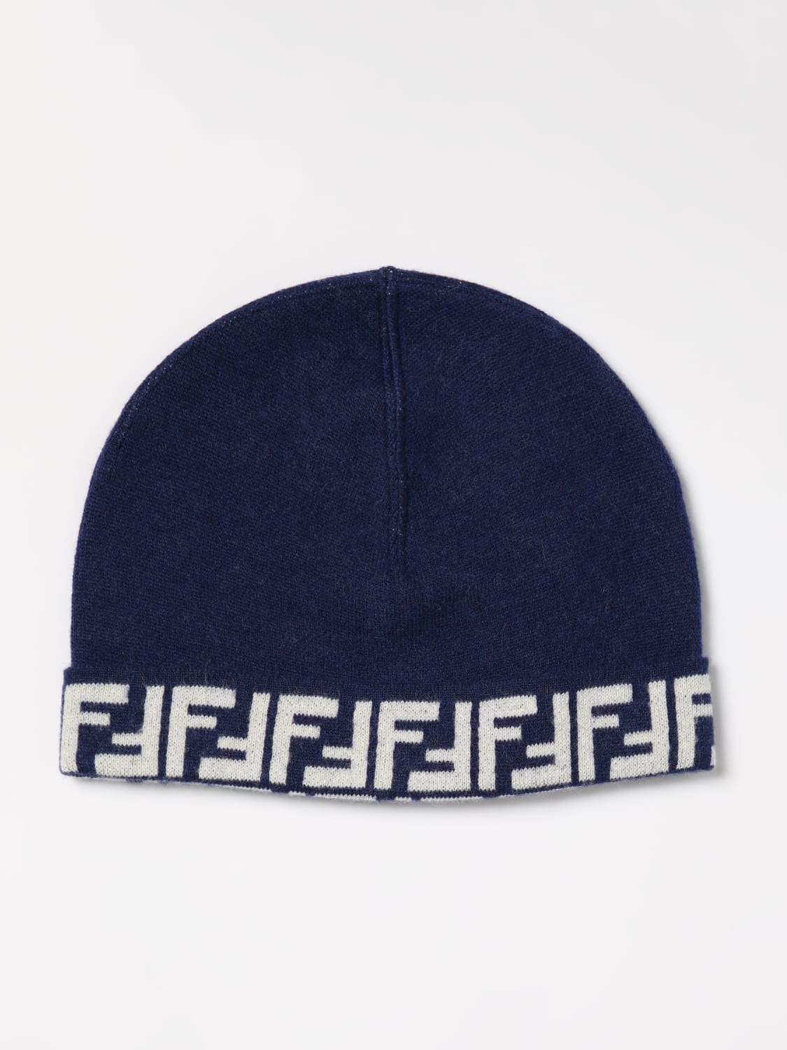 FENDI HAT: Hat kids Fendi Kids, Blue - Img 1