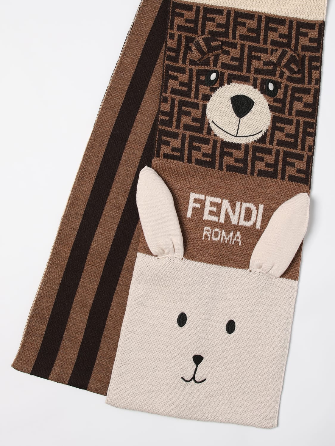 FENDI ボーイズスカーフ: ボーイズスカーフ ボーイ Fendi Kids, マルチカラー - Img 3