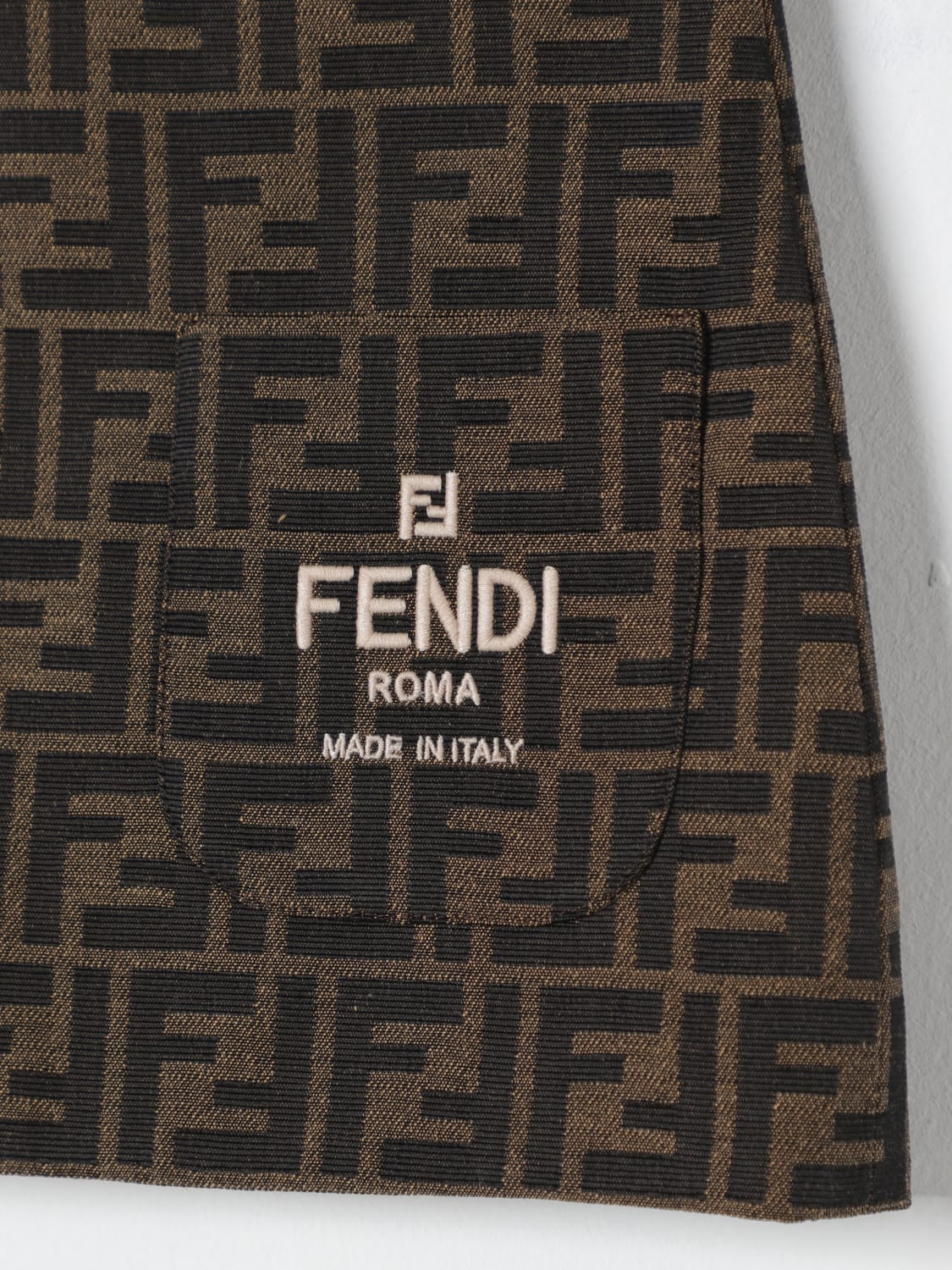 FENDI 스커트: 스커트 남아 Fendi Kids, 토바코 - Img 3