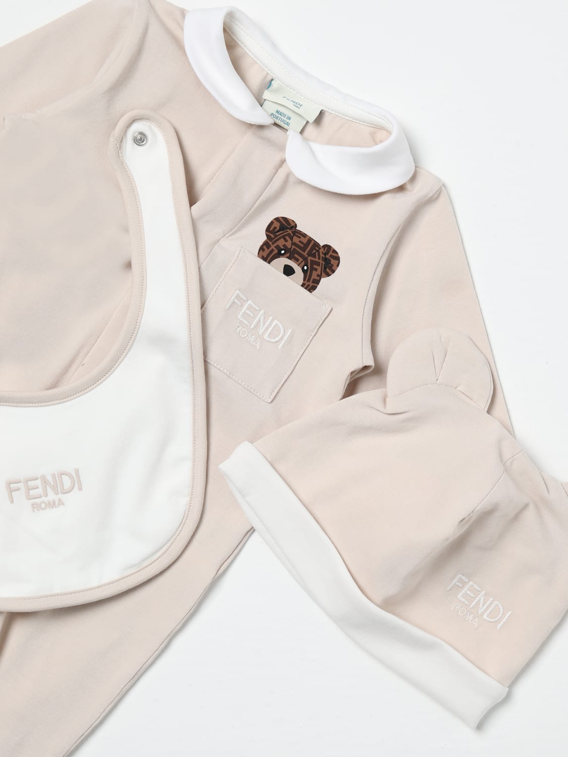 FENDI PACK: Jumpsuit kids Fendi Kids, Beige - Img 3