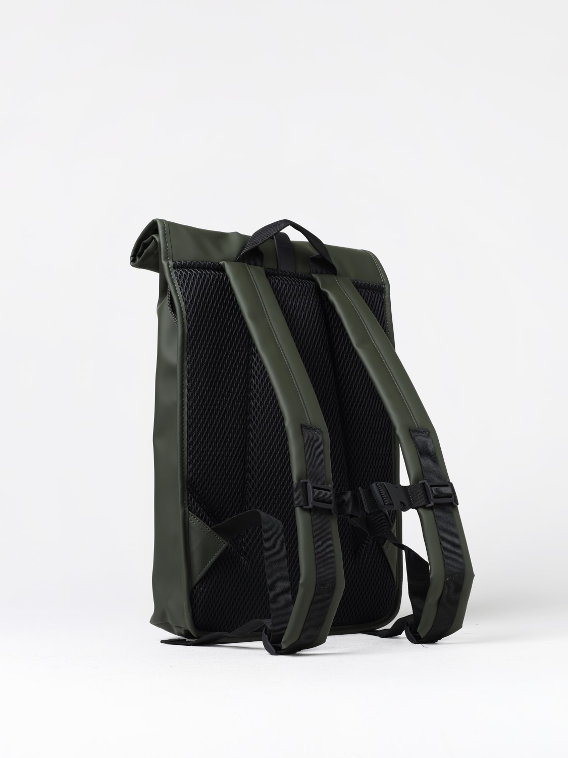 RAINS ZAINO: Zaino Rolltop Rucksack Rains impermeabile in tessuto gommato , Militare - Img 2