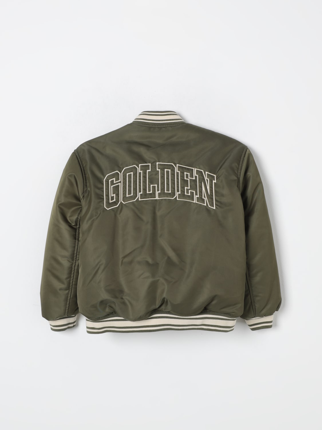 GOLDEN GOOSE VESTE: Veste enfant Golden Goose, Vert Militaire - Img 2