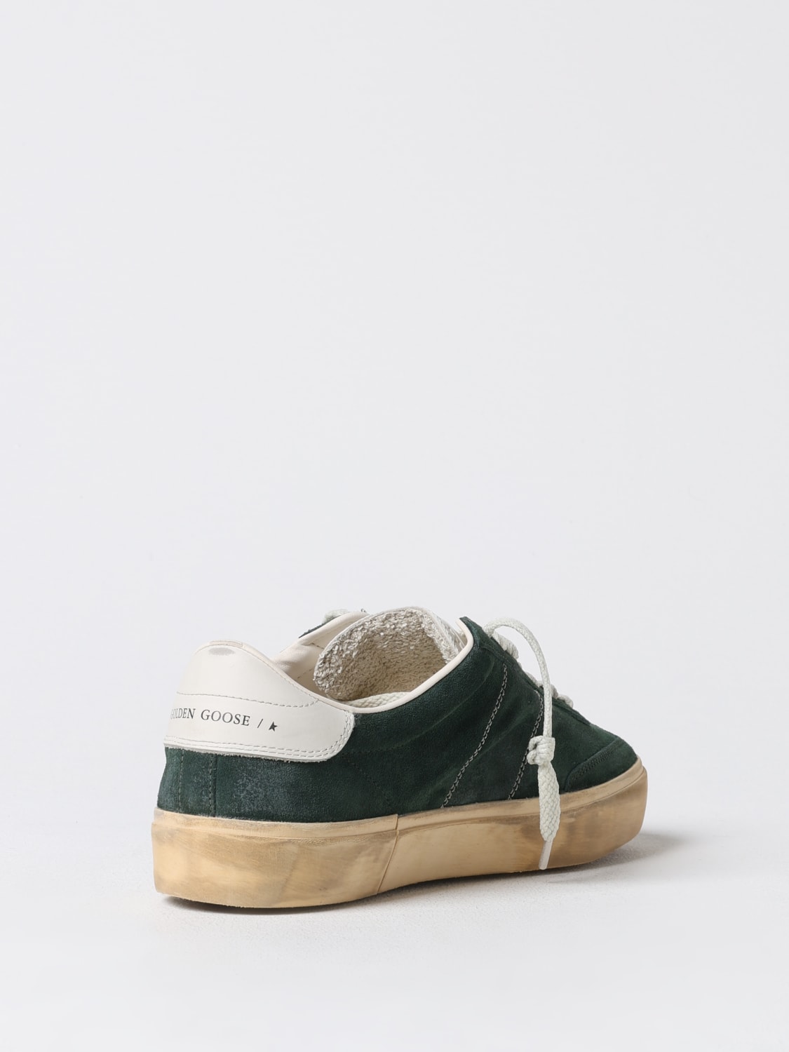 GOLDEN GOOSE SNEAKERS: Sneakers Soul Star Golden Goose in camoscio used , Verde - Img 3