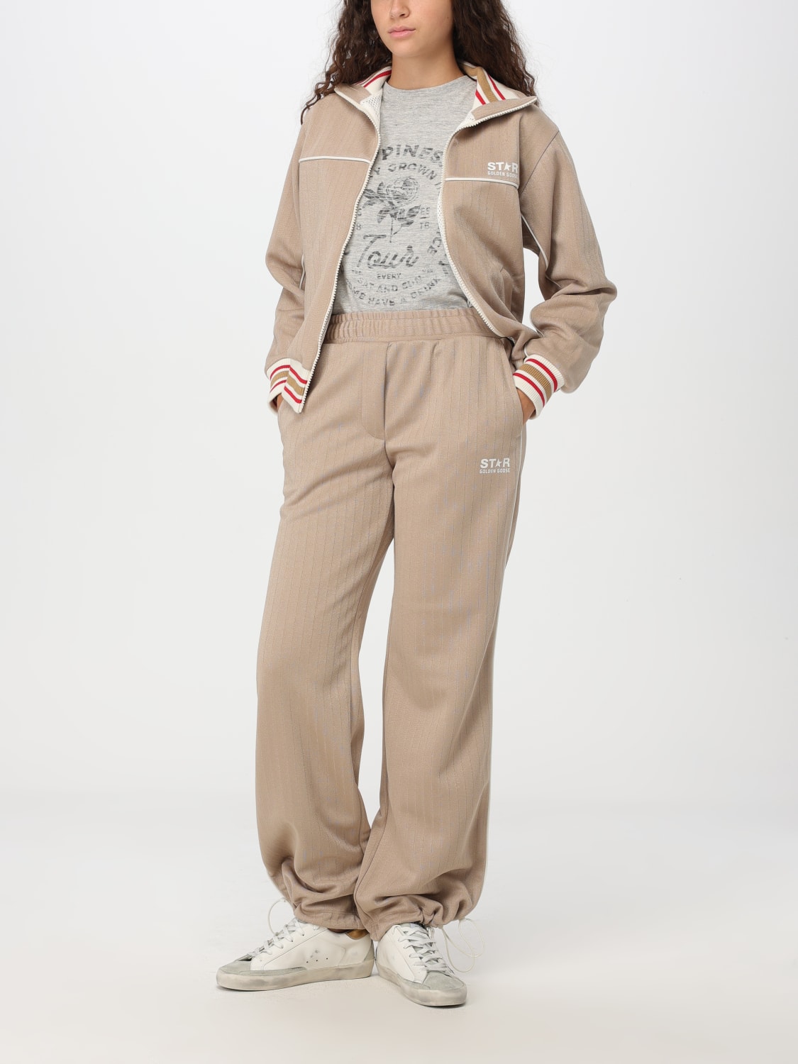 GOLDEN GOOSE PANTS: Pants woman Golden Goose, Beige - Img 2