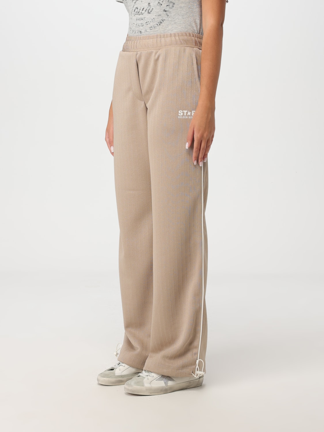 GOLDEN GOOSE PANTS: Pants woman Golden Goose, Beige - Img 4