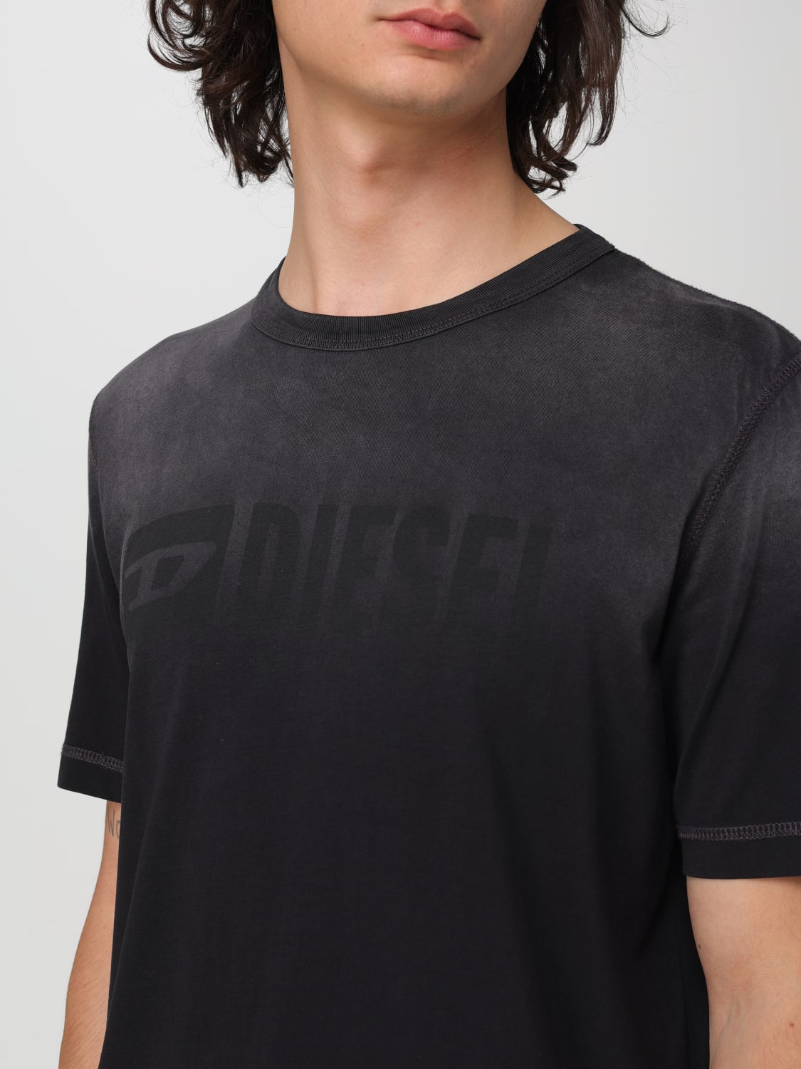 DIESEL T-SHIRT: T-shirt men Diesel, Black - Img 4