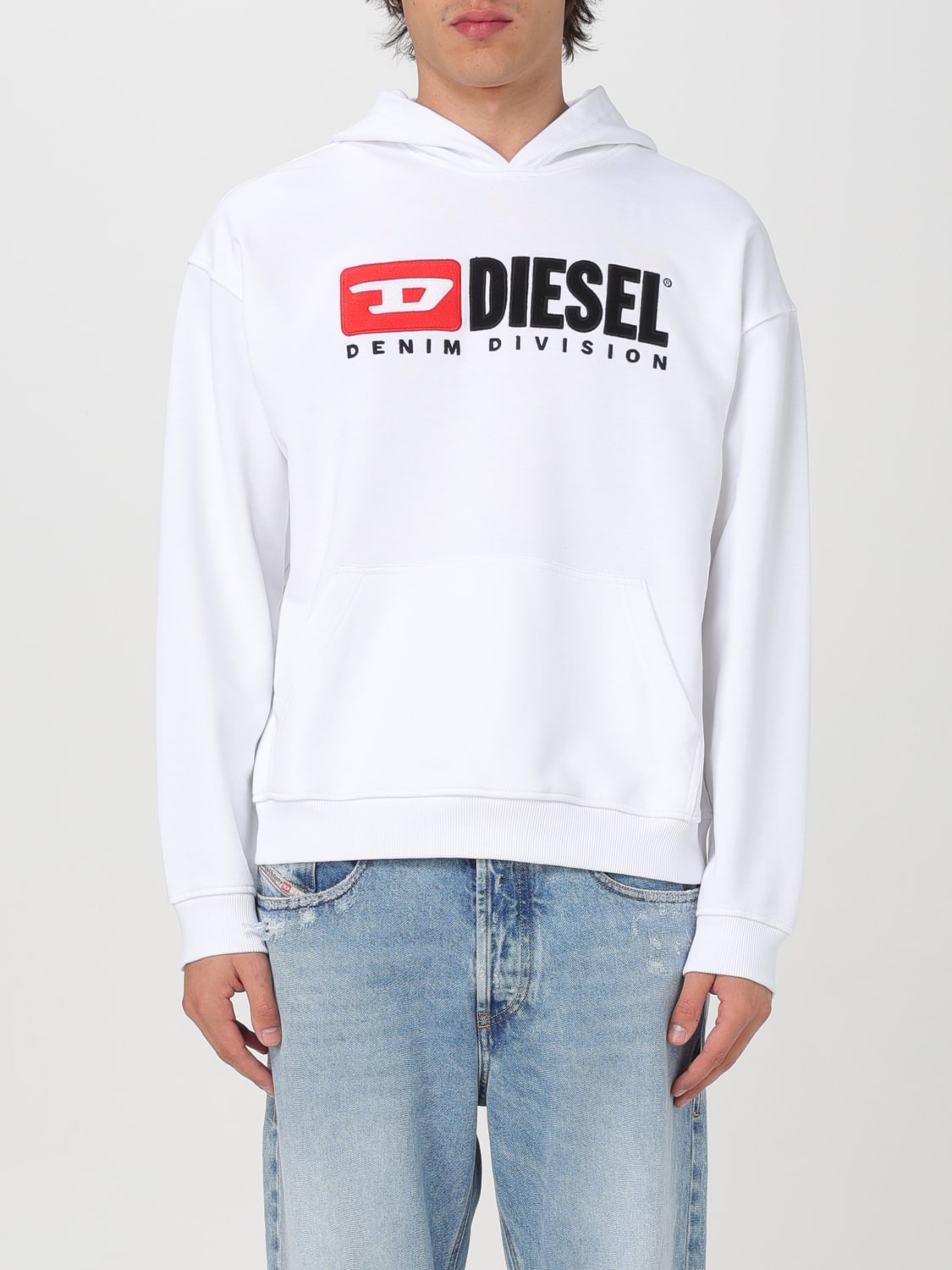 DIESEL ТОЛСТОВКА: Толстовка Мужское Diesel, Белый - Img 1