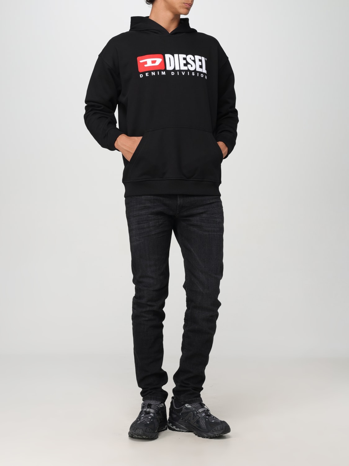 DIESEL SWEATSHIRT: Sweatshirt men Diesel, Black - Img 2