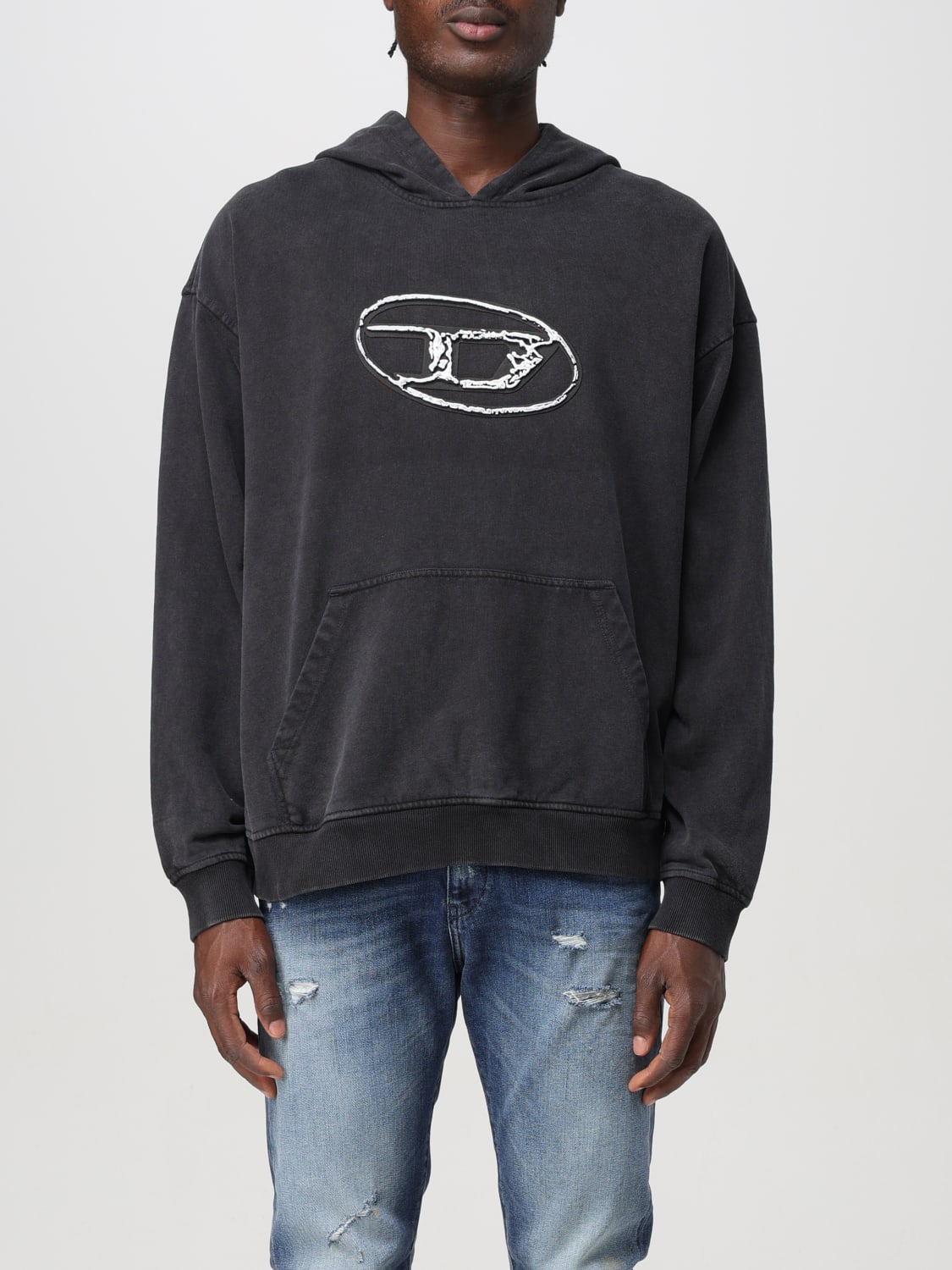 DIESEL SWEATSHIRT: Sweatshirt men Diesel, Black - Img 1