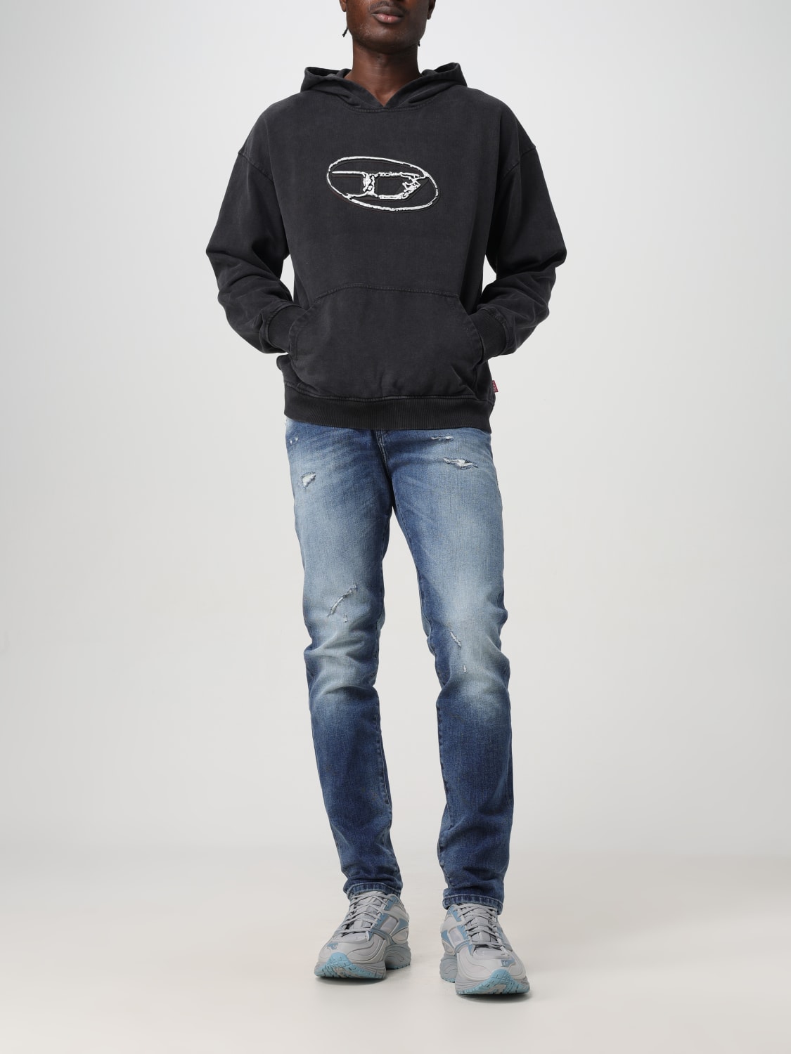 DIESEL SWEATSHIRT: Sweatshirt men Diesel, Black - Img 2